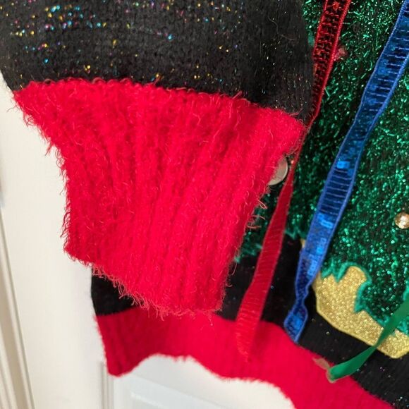 33 Degrees Holiday Christmas Christmas Tree Sweater S - Picture 5 of 9